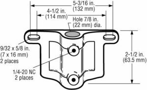 Mounting Pipe Bracket Kit Lube Level Regulator