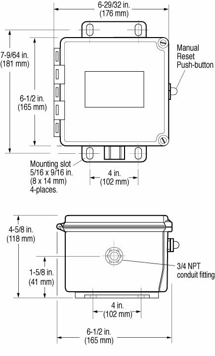 VS94 Shock & Vibration Switch Dimensions