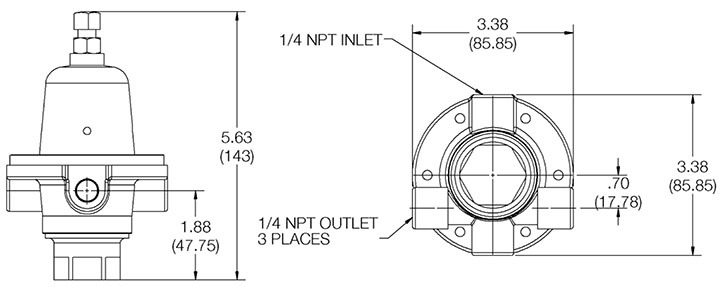 RG40 Dimensions Inch (mm)