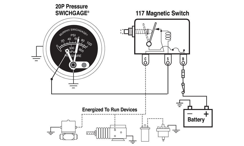 Typical with 117 Magnetic Switch
