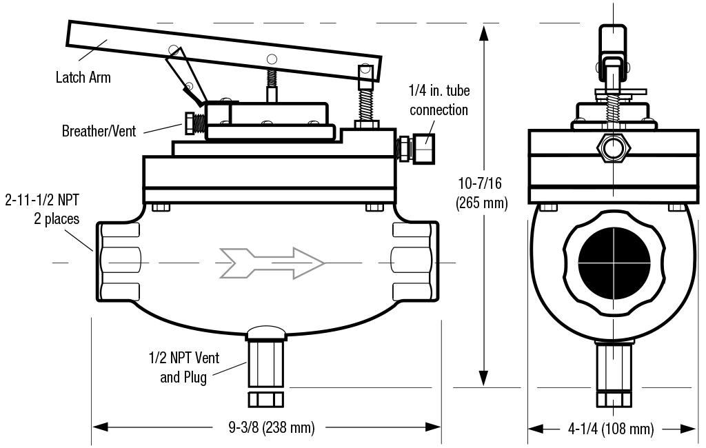 M5180-P Dimensions