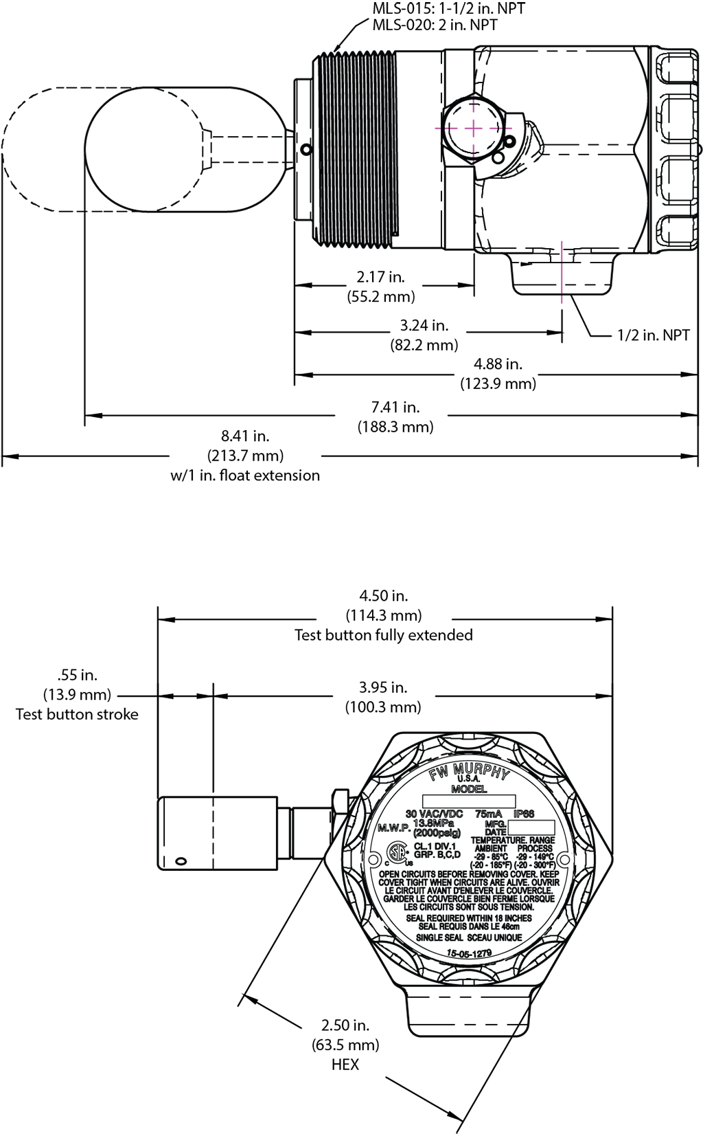 Dimensions MLS-TF